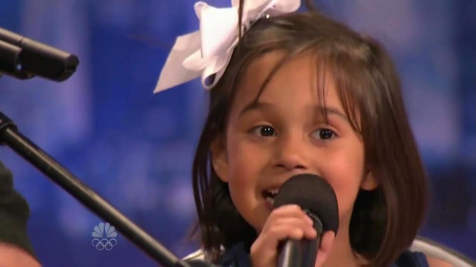 Alexa Narvaez singing on America's Got Talent